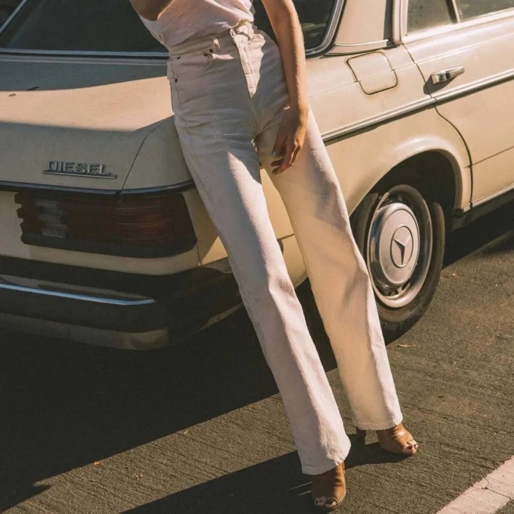 imogene + willie Cream Straight Leg Pants